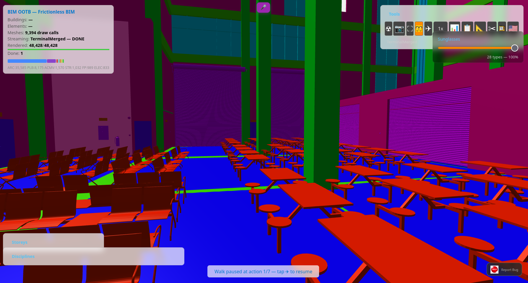 Sunglasses — hard mode, canteen walk-through
