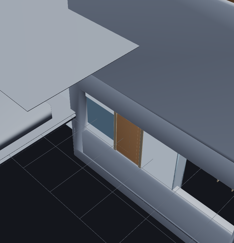Cut β a signed opening void subtracted from the wall