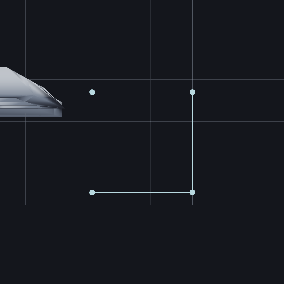 Sketch β a closed profile laid on the grid, ready to extrude